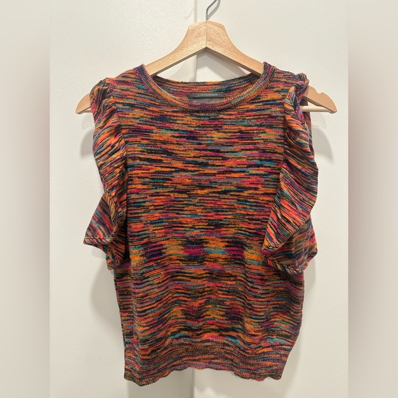 Anthropologie Ruby Flutter-Sleeved Knit Top - Picture 4 of 13